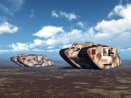 British Heavy Tanks of World War Iの写真素材