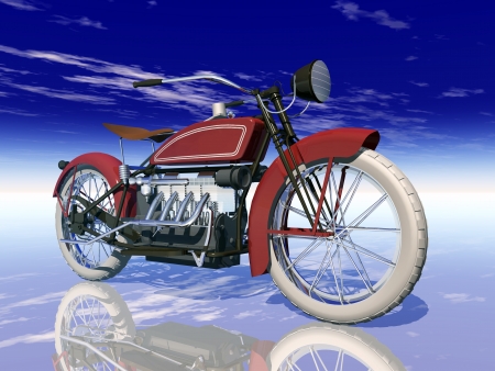 American Motorcycle from the 1920sの写真素材