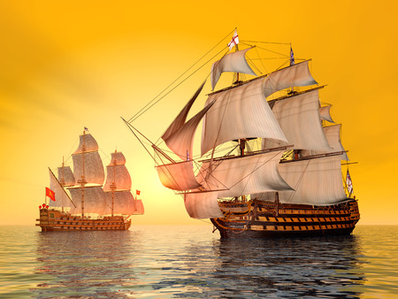 The Battle of Trafalgarの写真素材