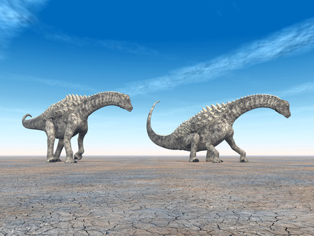 Ampelosaurus Dinosaursの写真素材