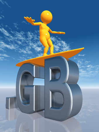 GB Top Level Domain of the United Kingdomの写真素材