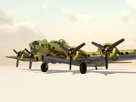 The Flying Fortress of World War IIの写真素材
