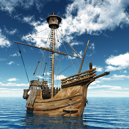 Catalan Ship of the 15th Centuryの写真素材