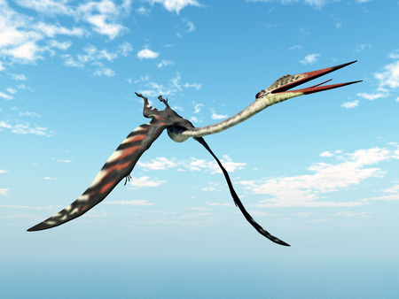 Pterosaur Quetzalcoatlusの写真素材