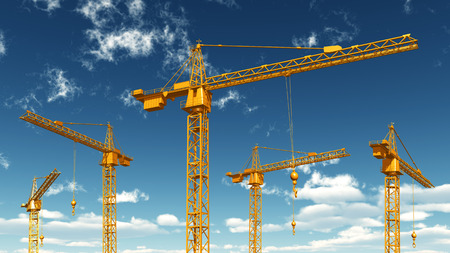 Construction Cranesの写真素材