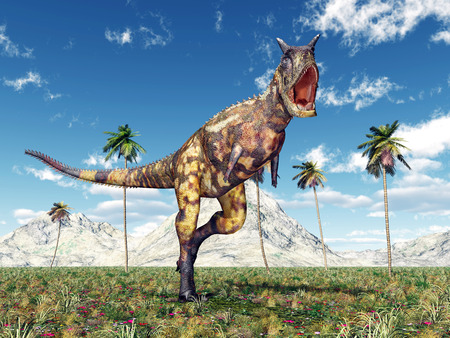 Dinosaur Carnotaurusの写真素材