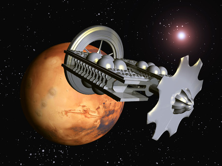 The Flight to Marsの写真素材
