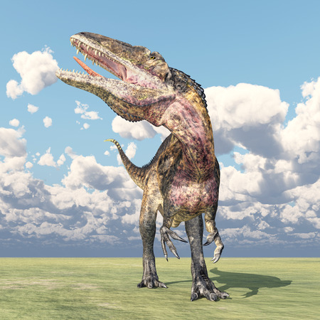 Dinosaur Acrocanthosaurusの写真素材