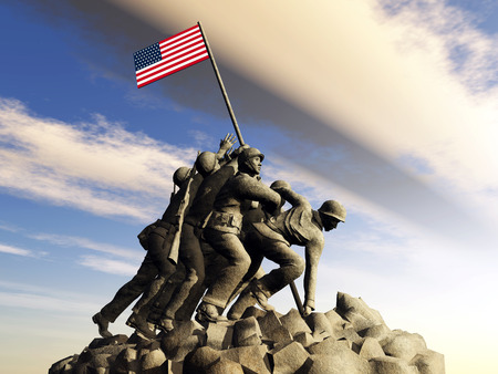 Iwo Jima War Memorialの写真素材