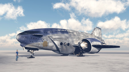 Intergalactic cargo shipの写真素材