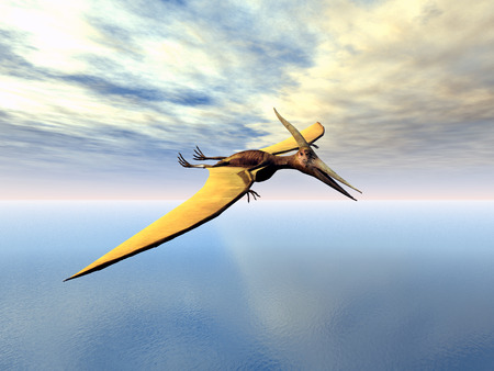 Pterosaur Pteranodonの写真素材