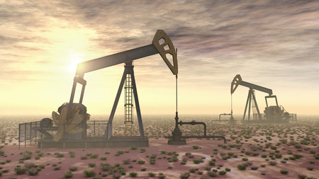 Oil pumpsの写真素材