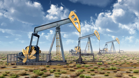 Oil pumpsの写真素材