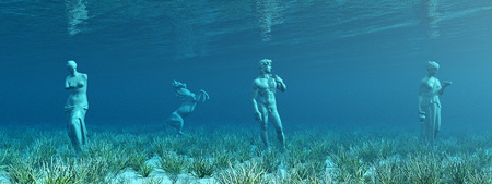 Underwater archaeologyの写真素材