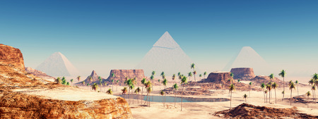 Pyramids of Gizaの写真素材