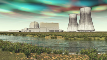 Nuclear power plantの写真素材