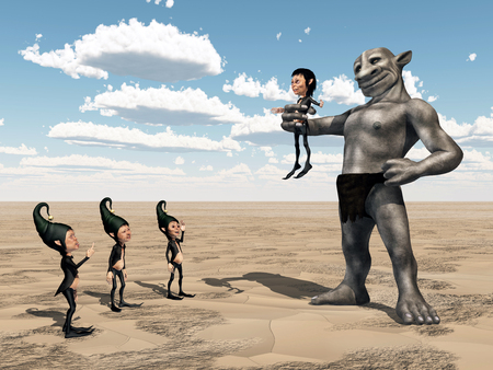 Dwarfs and Giantの写真素材