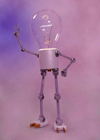 Light bulb figureの写真素材