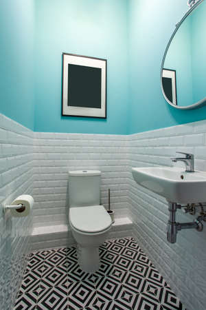 Luxury bathroom interior design and ceramic tile wallの写真素材