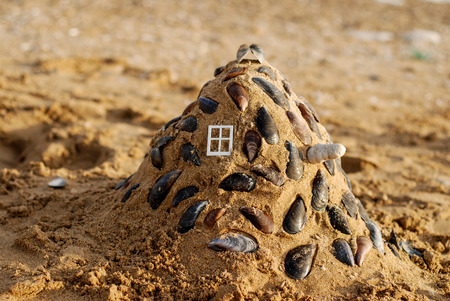 Sand houseの写真素材