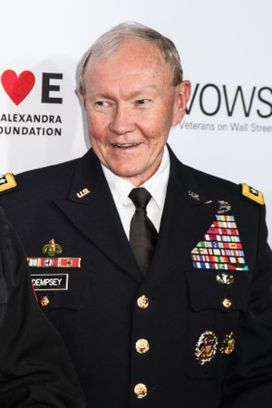 NEW YORK, NY - NOVEMBER 05: Chairman of the Joint Chiefs of Staff Gen. Martin Dempsey attend at 2014 Stand Up For Heroes at Madison Square Garden at Madison Square Garden on November 5, 2014 in New York City.のeditorial素材