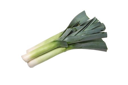 Leek isolated on white background