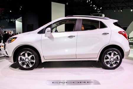 NEW YORK - MArch 23: A Buick Encore at the 2016 New York International Auto Show during Press day,  public show is running from March 25th through April 3, 2016 in New York, NY.のeditorial素材