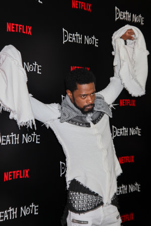 NEW YORK, NY - AUGUST 17: Actor Lakeith Stanfield attends the 'Death Note' New York premiere at AMC Loews Lincoln Square 13 theater on August 17, 2017 in New York City.のeditorial素材