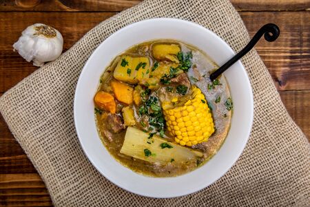 Sancocho - puerto rican beef stewの写真素材