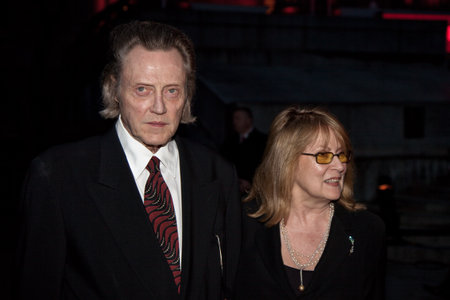 NEW YORK, NY - APRIL 21, 2009: Actor Christopher Walken with guest attends the Vanity Fair party during the 8th annual Tribeca Film Festival at the State Supreme Courthouse April 21, 2009 in New York.のeditorial素材