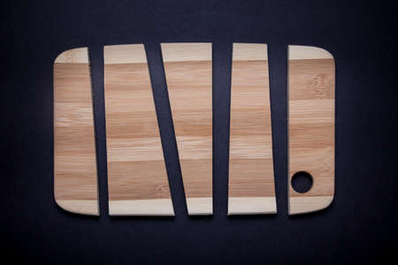 Cutting board on dark background