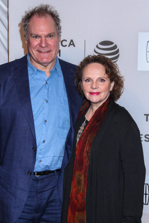 NEW YORK, NY - APRIL 16, 2016:  Actors Jay O. Sanders and Maryann Plunkett  attend 'The Family Fang' Premiere - 2016 Tribeca Film Festival at John Zuccotti Theater at BMCC Tribeca Performing Arts Centerのeditorial素材