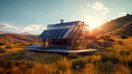 AI Generated illustration from alternative  solar energy projectの素材