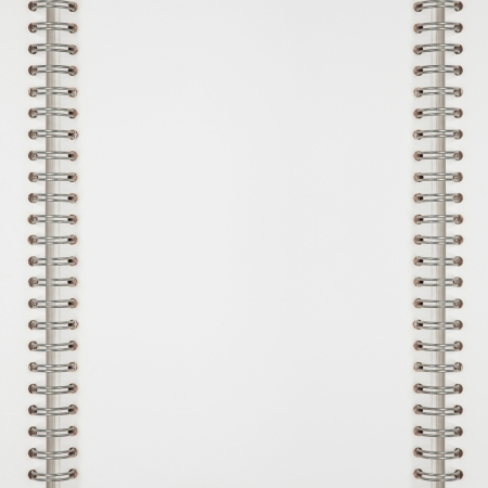 white notebook background, empty space exercise book  page