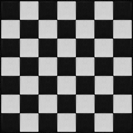 black and white check background or square leather textureの写真素材