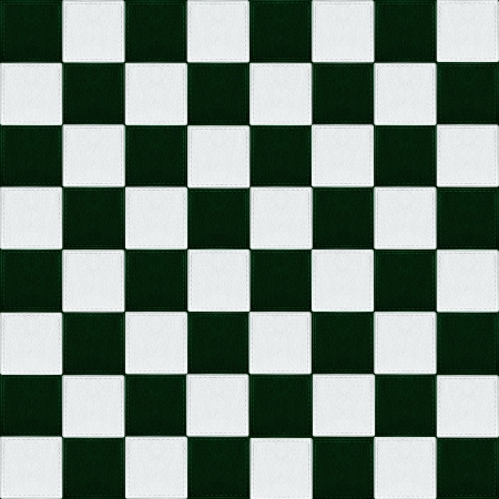 green and white check background or square leather textureの写真素材