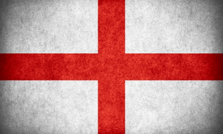flag of England or Englishl banner on paper rough pattern textureの写真素材