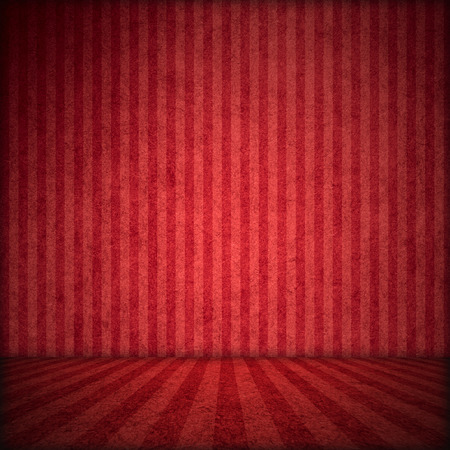 stage red background with stripes pattern textureの写真素材