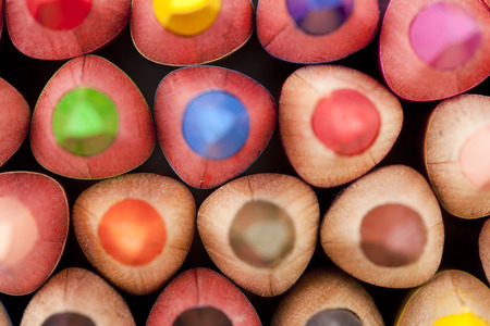 abstract colorful background or crayon scribe textureの写真素材