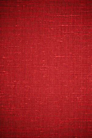 red linen background or woven fabric textureの写真素材