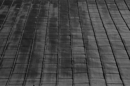 steel plate roof texture or black abstract backgroundの写真素材