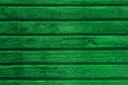 green planks background or natural wooden boards textureの写真素材