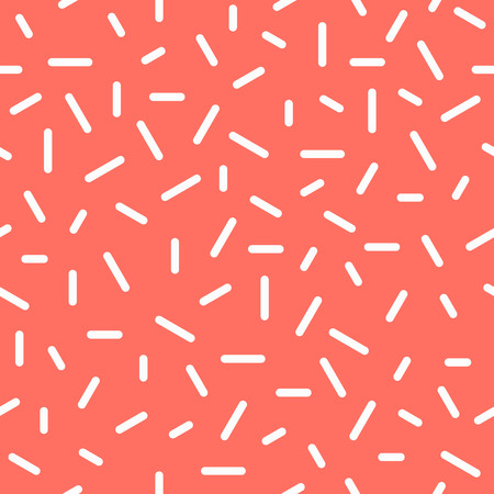 Coral memphis style line pattern background.のイラスト素材