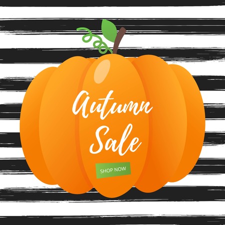 AUTUMN SALE, pumpkin.のイラスト素材