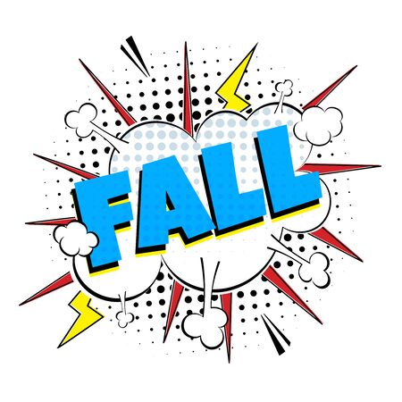 Comic Style Flat Design. Dynamic Pop Art Vector Illustration Isolated On White Background. Exclamation Concept Of Comic Book Style Pop Art Voice Phrase.のイラスト素材