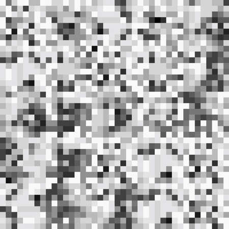 TV screen noise pixel glitch seamless pattern texture background vector illustration. Analog TV static video noise. No video signal concept.のイラスト素材