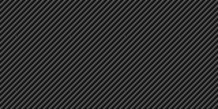 Black diagonal carbon fiber seamless texture pattern vector illustration. Textile fabric, car tuning or cloth macro seamless kevlar crisscross texture background.のイラスト素材