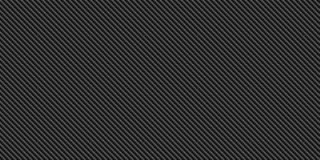 Black diagonal carbon fiber seamless texture pattern vector illustration. Textile fabric, car tuning or cloth macro seamless kevlar crisscross texture background.のイラスト素材