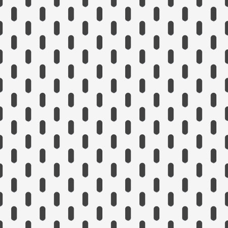 Peg board perforated texture background material with oval holes seamless pattern board vector illustration. Wall structure for working bench tools.のイラスト素材