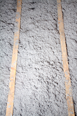 eco-friendly cellulose insulation made from recycled paper for building constructions, insulation for walls, ceiling insulation, insulation for floors, warm house, heat preservation, energy savingの写真素材